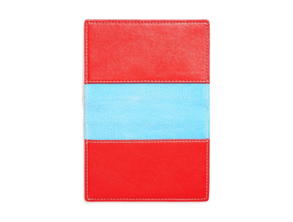 This classic, embossed passport case from J.McLaughlin will never go out of style. It's sleek lines offer a sophisticated look, while the pop of color ensures that you'll stand out from the crowd. 
