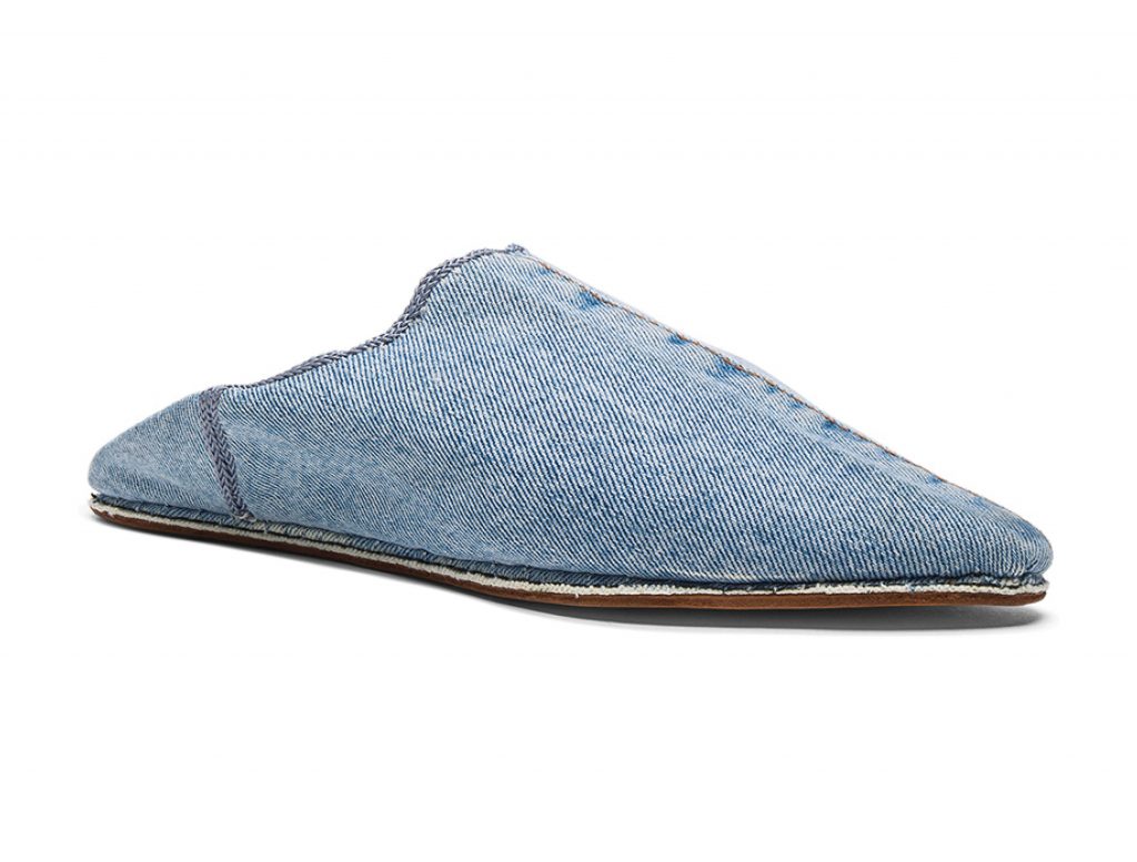 Dashing through the airport requires comfortable footwear, but comfort needn't be without style. Enter Brother Vellies' denim slides crafted by artisans in Morocco, then lined with sherpa for guaranteed warmth. 