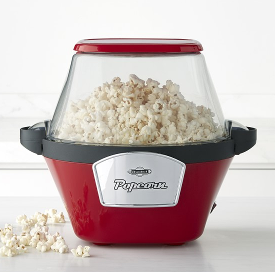 Get the party poppin with this adorable movie theater style popcorn maker. $55.96, at <a href="http://www.williams-sonoma.com/products/throwback-stir-stick-popcorn-maker/?cm_src=PIPRecentView"> Williams-Sonoma.</a>