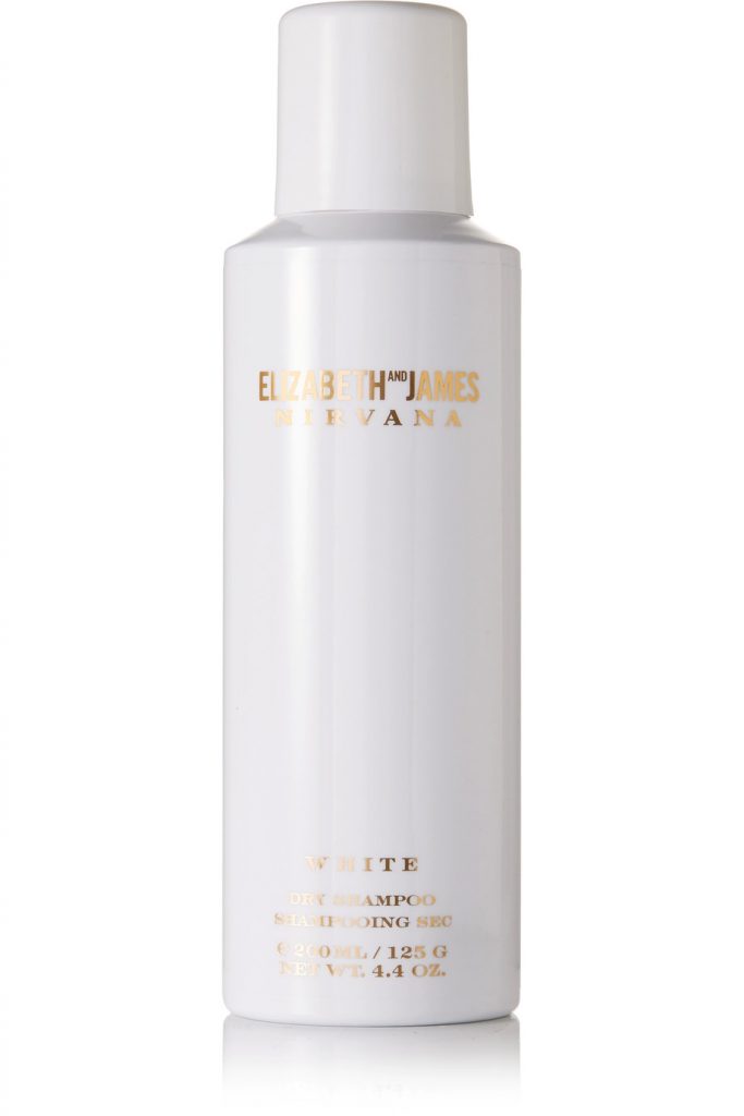 Elizabeth & James' <a href="https://www.net-a-porter.com/us/en/product/857577/elizabeth_and_james_nirvana/nirvana-white-dry-shampoo--200ml">Nirvana White</a> is the only dry shampoo I use. It also comes in Black, but I personally love the White's notes of peony and musk. $28, online and at Sephora, net-a-porter.com.