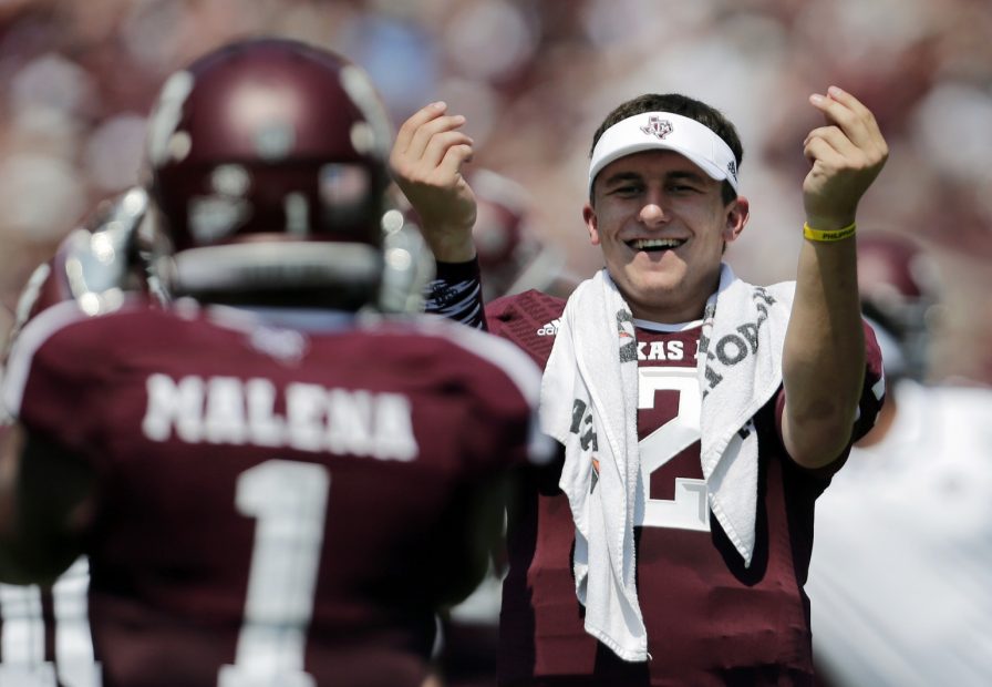 Johnny Manziel is going full Pete Rose for Houston's Super Bowl moment.