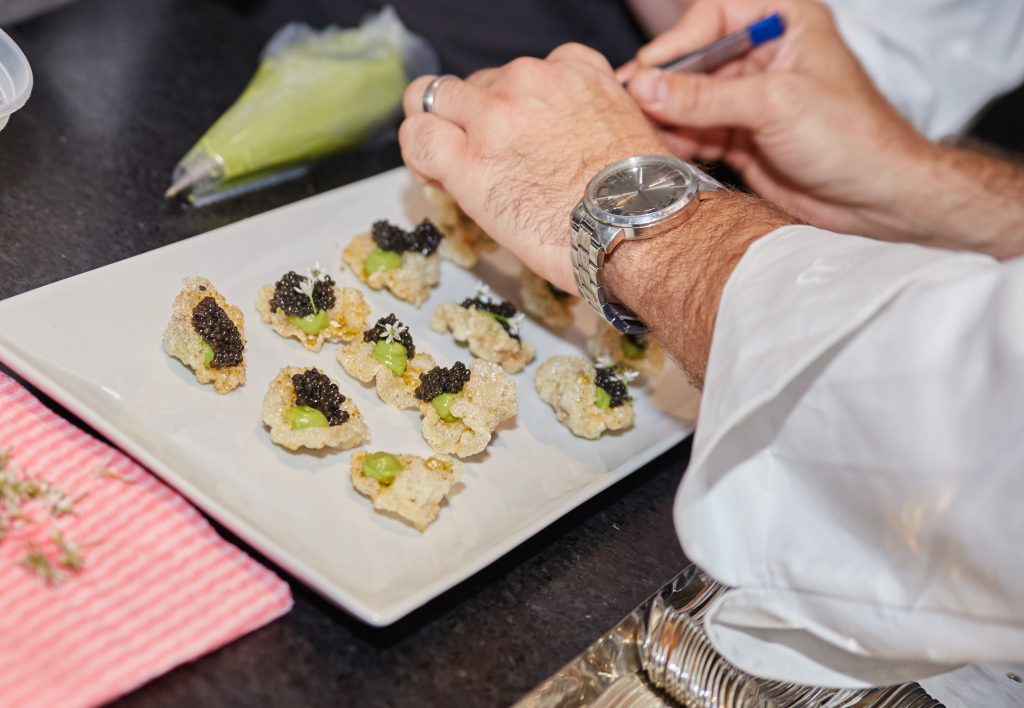 Chef Matt Peters' Caviar canapé