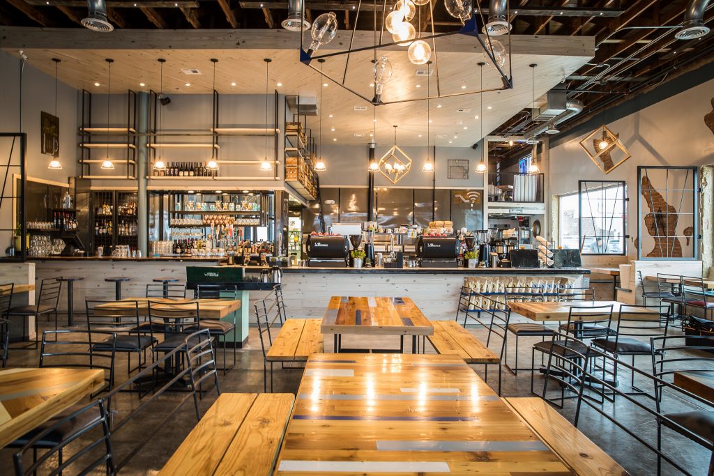 The restaurant has a dining room, open-air patio, and loft-style second level. (Photo by Thomas Garza)