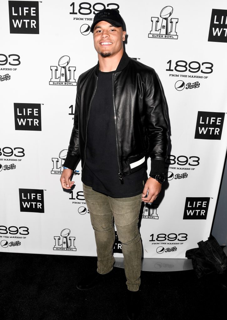 Dallas Cowboys quarterback Dak Prescott on the red carpet at Club Nomadic Friday, February 3. (Photo by Frazer Harrison/Getty Images)