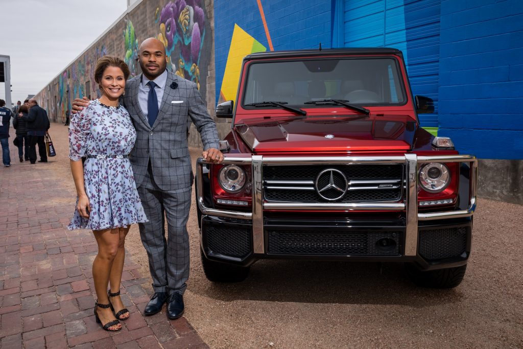 Steve Smith Sr. & Angie Smith. (Photo MBUSA)