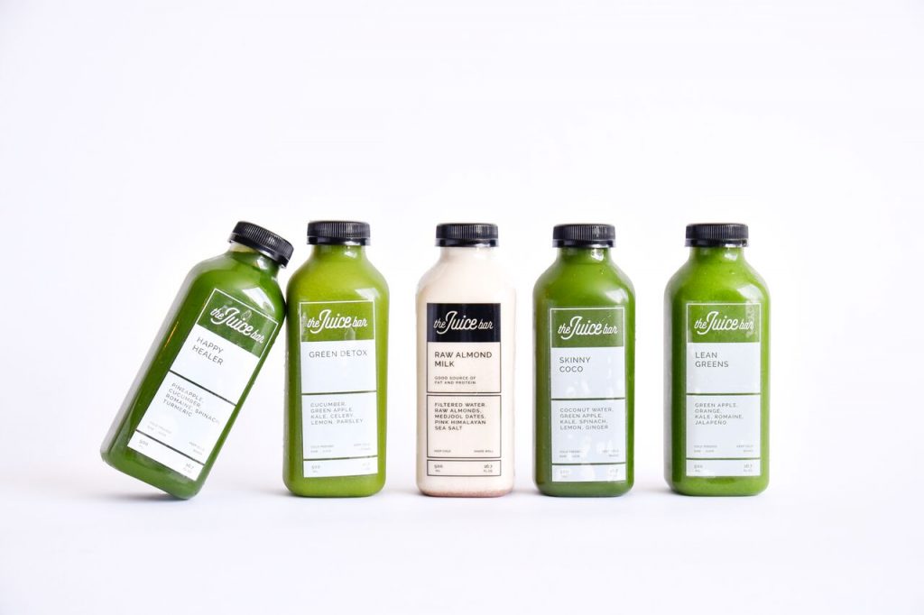 Fresh green juices