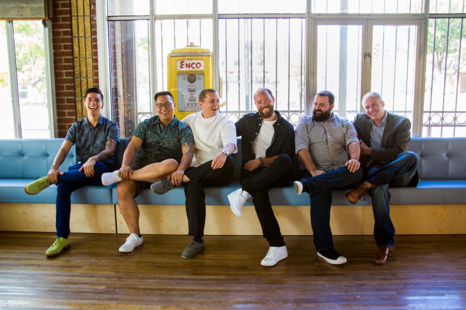 The Better Luck Tomorrow team: Bar manager Alex Negranza, proprietary partner Justin Yu, chef Matt Boesen, proprietary partner Bobby Heugel, operations director Terry Williams, and proprietary partner Steve Flippo.