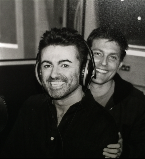The late George Michael with Kenny Goss