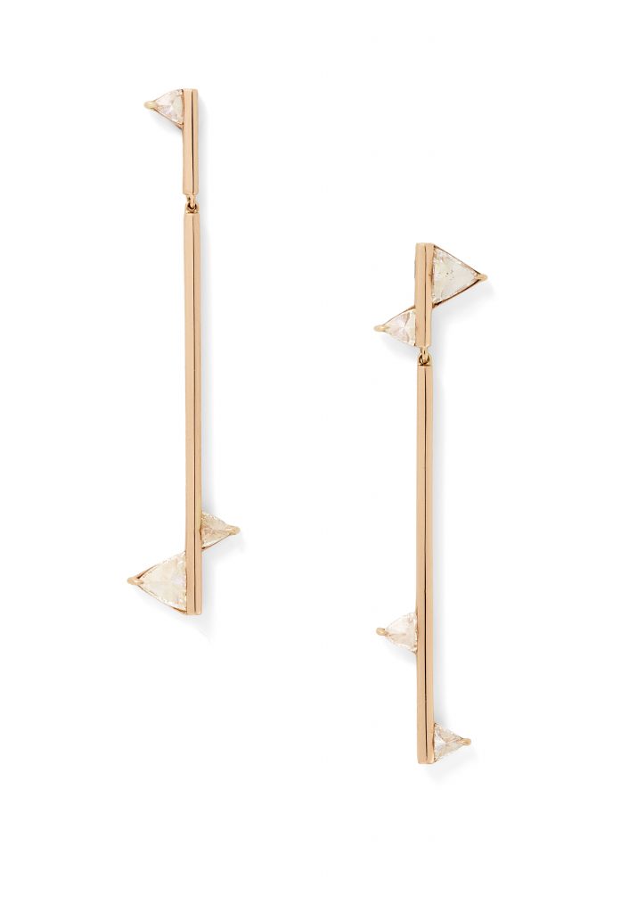 Eva Fehren Trillion Drop Earrings, $12,550