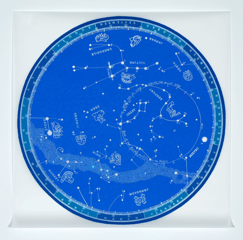 René Treviño's "Renaming the Constellations, Blue," 2016, at Erin Cluley Gallery (Courtesy the artist and Erin Cluley Gallery, Dallas) 