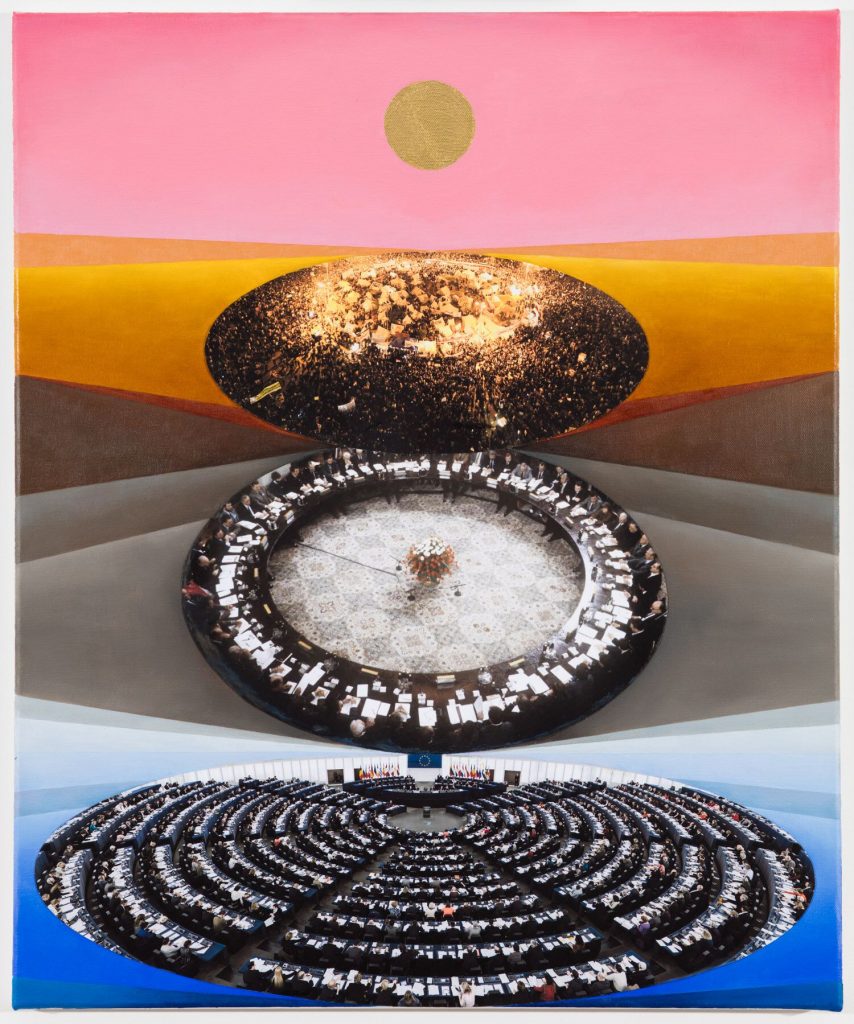 Anna Ostoya's "Ovals," 2016 at Bortolami Gallery (Courtesy the artist and Bortolami Gallery, NYC and St. Louis)