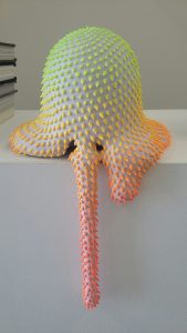 A desk-top Dan Lam at The Public Trust in the Design District, one of the visual rewards of Dallas Arts Month.
