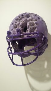 Daniel Arsham’s “Amethyst Football Helmut,” 2016, at returning Fair exhibitor Galerie Perrotin, would be a perfect acquisition choice for a Cowboys fan.