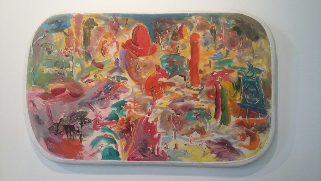Jack Whitten's "Oval Glory," 1968, at Bivins Gallery. The New York-based artist has been rediscovered and is also now in the power stable of Hauser & Wirth. Bivins planned its solo to conicide with the attention around Dallas Arts Month.