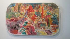 Jack Whitten’s “Oval Glory,” 1968, at Bivins Gallery. The New York-based artist has been rediscovered and is also now in the power stable of Hauser & Wirth. Bivins planned its solo to conicide with the attention around Dallas Arts Month.