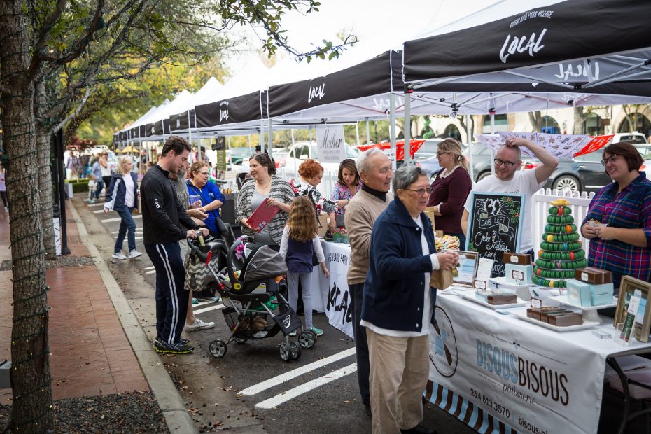 Local market at Highland Park Village