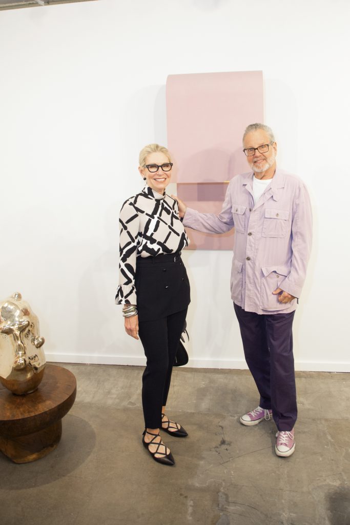 They all turned out: Artnew Top 200 Collectors Cindy and Howard Rachofsky shop Shane Campbell Gallery. (Photo Daniel Driensky)