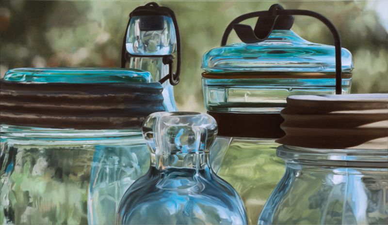 Steve Smulka's "Spring Fever" at Gallery Henoch, a returning exhibitor known for its photorealist stable.
