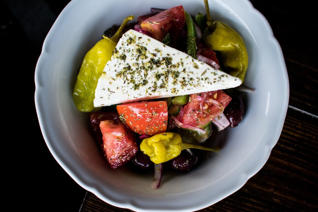 A Helen Greek Food and Wine favorite, the Village Salad, will also make an appearance on the Helen in the Heights menu. 