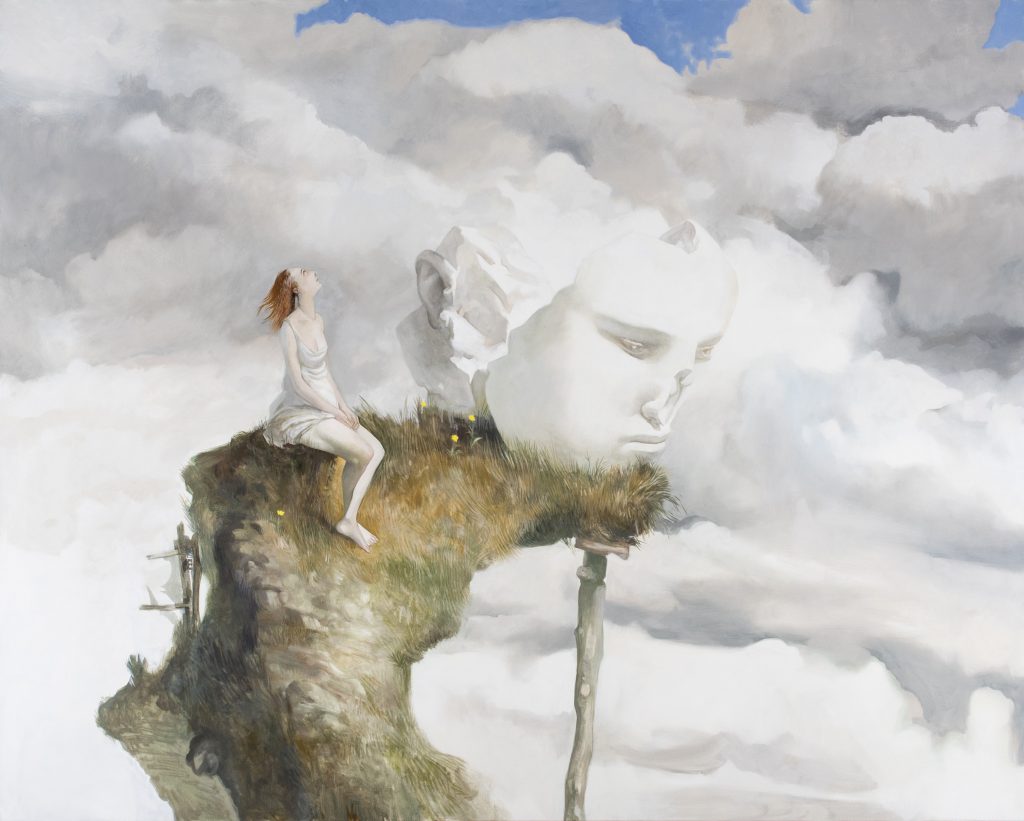 Barnaby Fitzgerald's "Caesura," oil on linen, 2017