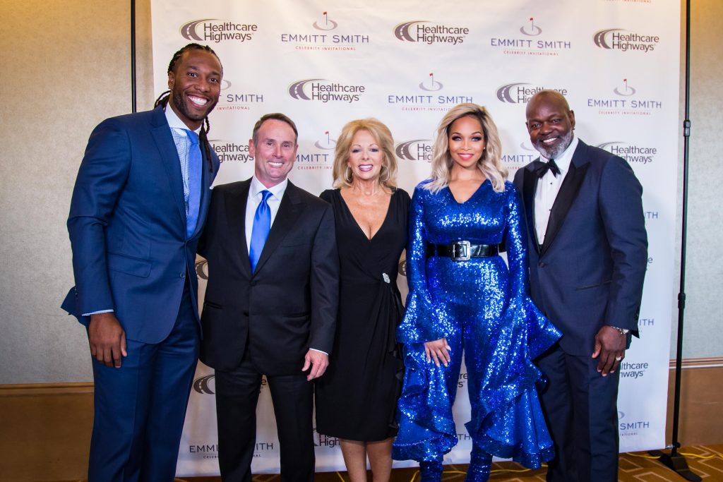 Larry Fitzgerald Jr, Michael Wilson, Carol Roberts, Pat & Emmitt Smith