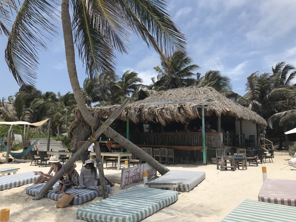 La Eufemia serves up stellar tacos on the beach.