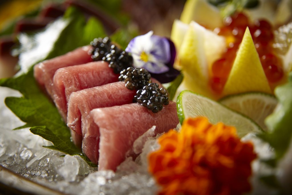 Sashimi at Roka Akor