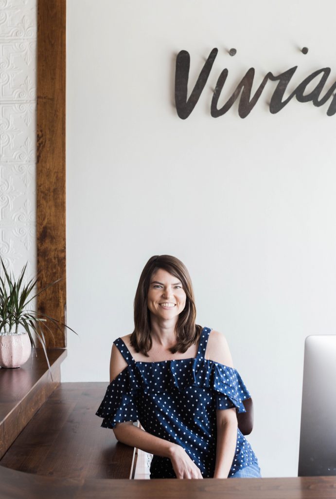 Vivian's owner, Kristin Barton