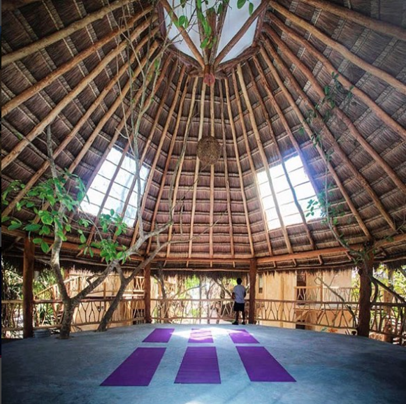 Who doesn't want to do yoga in a stunning setting?