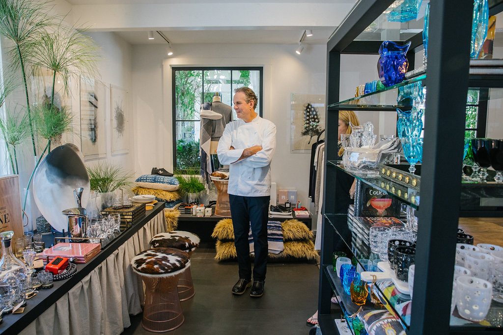 Chef Thomas Keller inside Forty Five Ten Napa