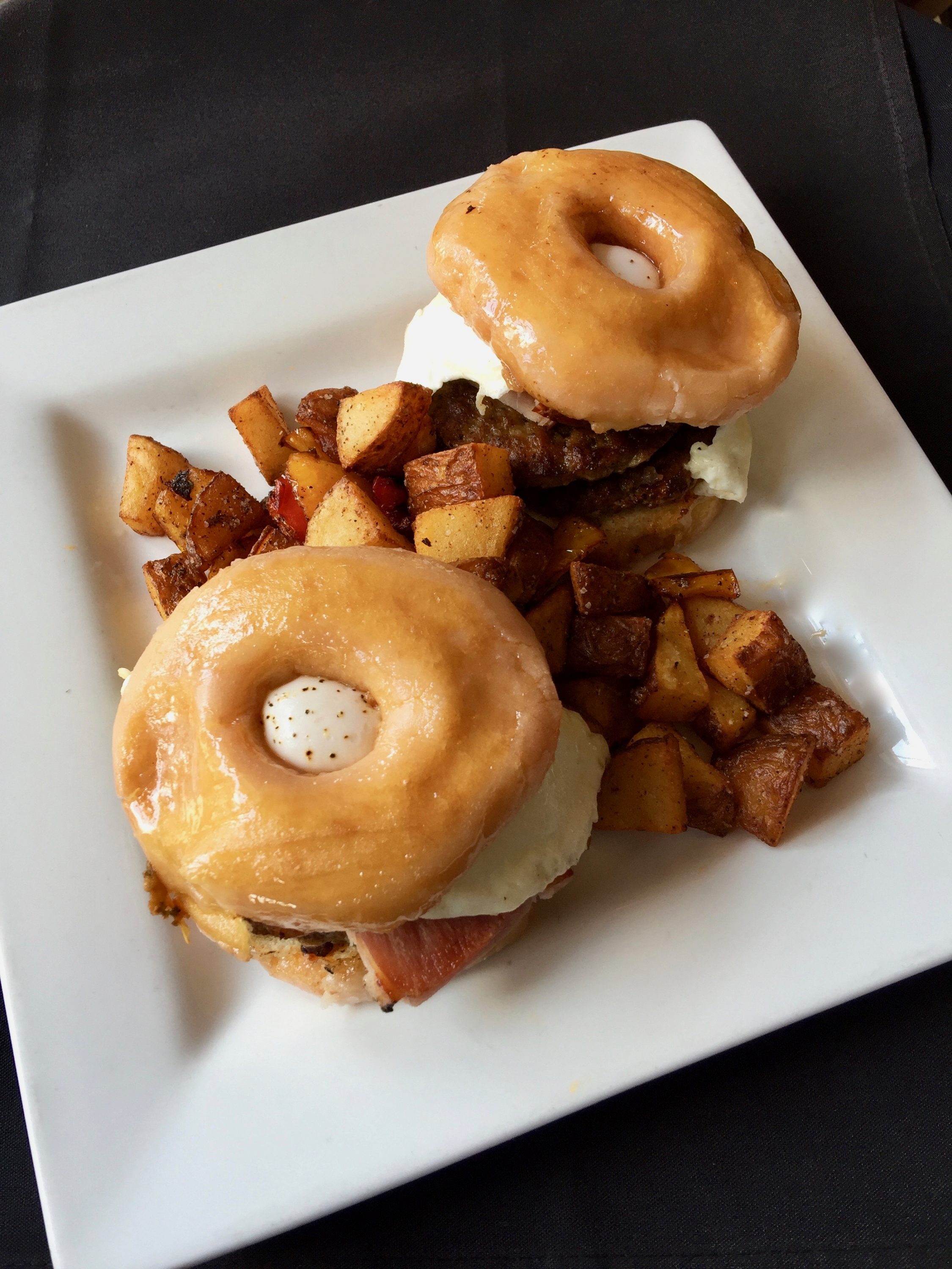 A savory and sweet plate of goodness.