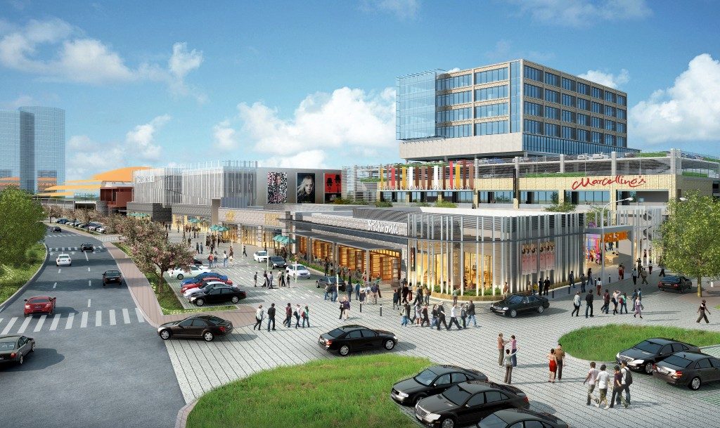 Several familiar restaurant chains will set up shop in the development.