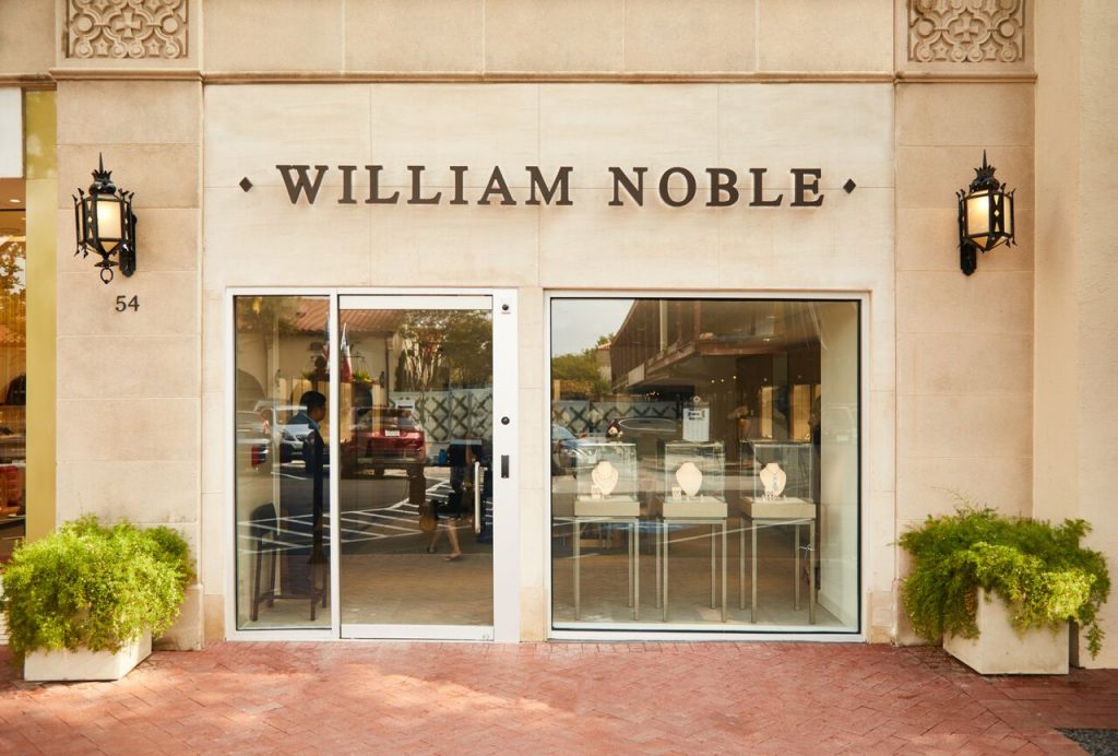 William Noble has moved to a temporary storefront next to Ralph Lauren. 
