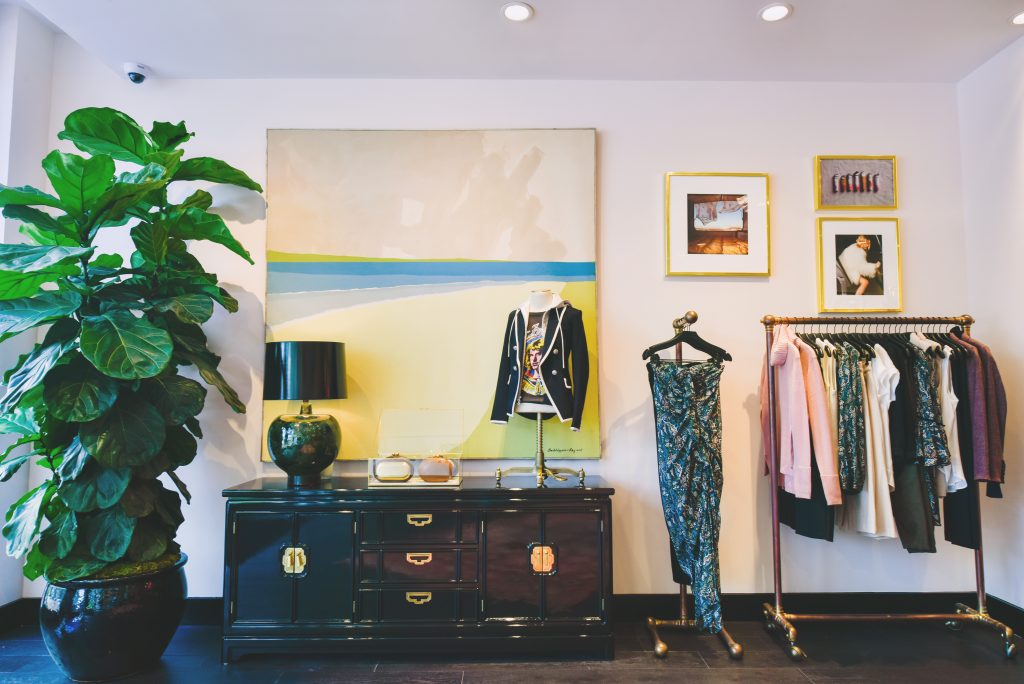 Veronica Beard is located near Theory and Alexander McQueen in Highland Park Village. 