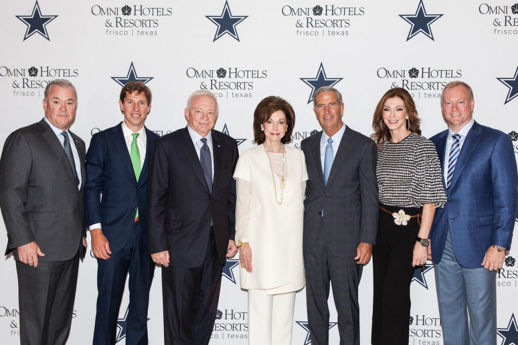 Stephen Jones, Blake Rowling, Jerry Jones, Gene Jones, Robert Rowling, Charlotte Jones Anderson and Jerry Jones Jr.