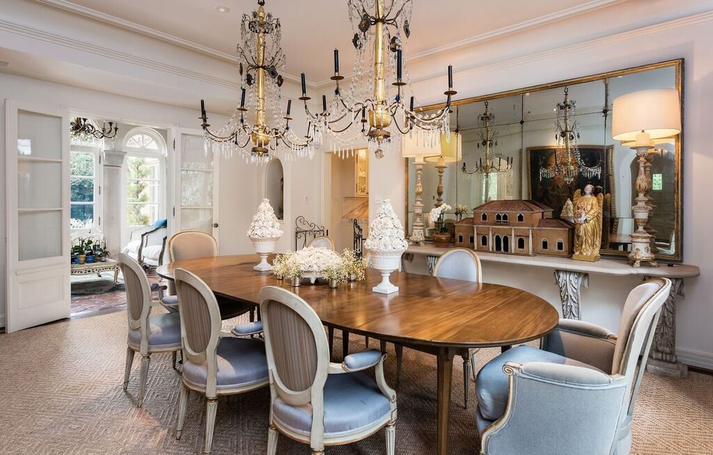 Each room has a different, stunning light fixture. 