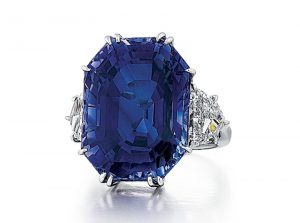 Tenenbaum Gift Guide 3 – Dec 2017 – sapphire and diamond ring