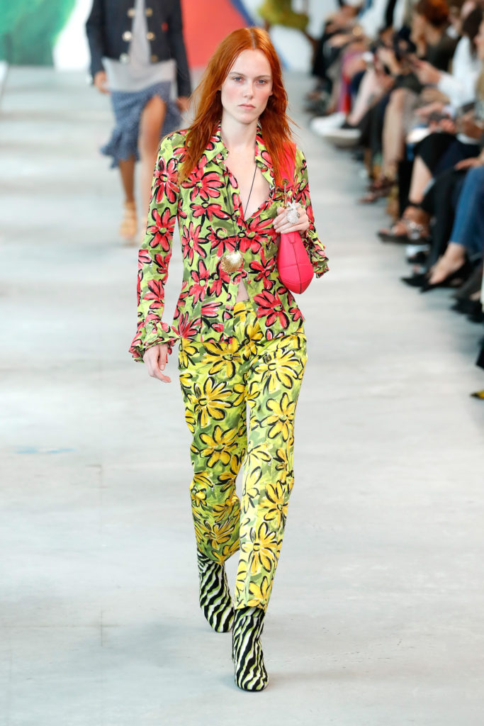 NEW YORK, NY - SEPTEMBER 12:  A model walks the runway during the Michael Kors Collection Spring 2019 Runway Show at Pier 17 on September 12, 2018 in New York City.  (Photo by JP Yim/Getty Images for Michael Kors)