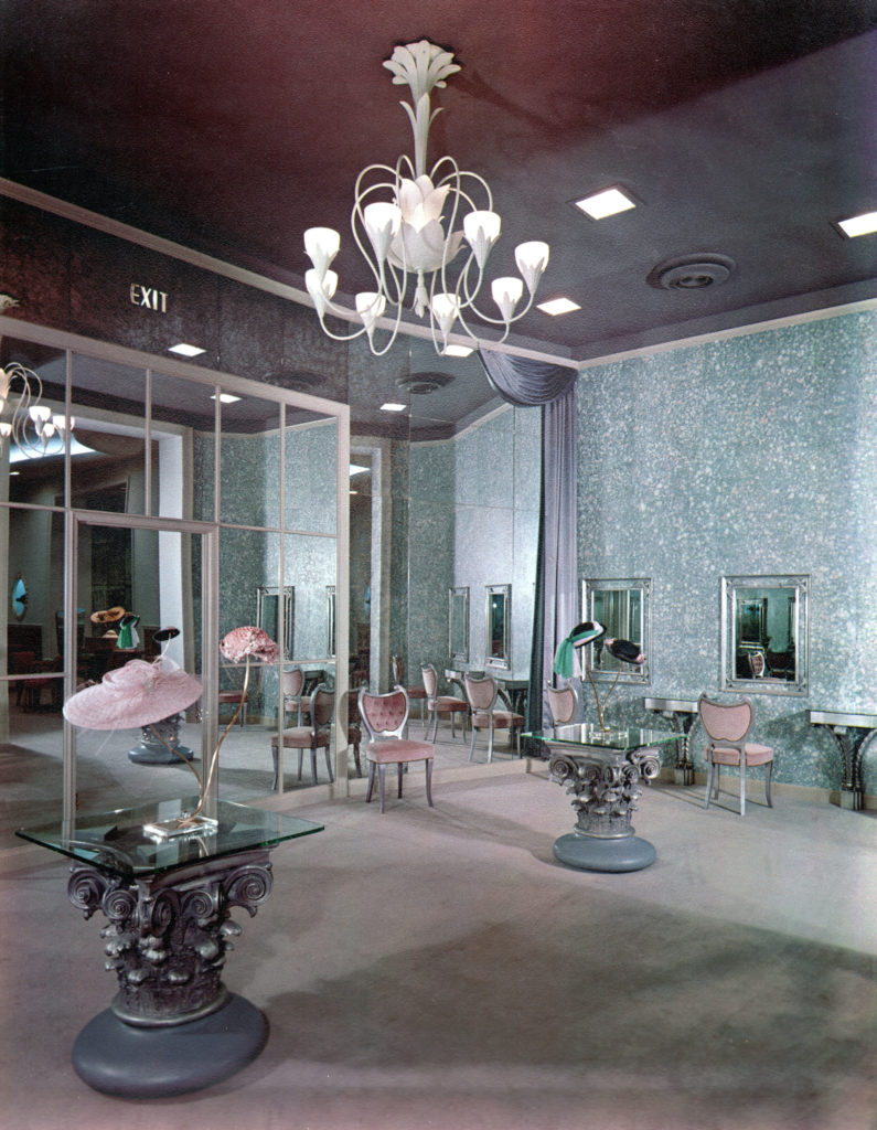 The Millinery Department employed clerks like the legendary Miss Josephine, who catered to affluent mid-century femmes. (Courtesy the Brochsteins Inc. Archive)