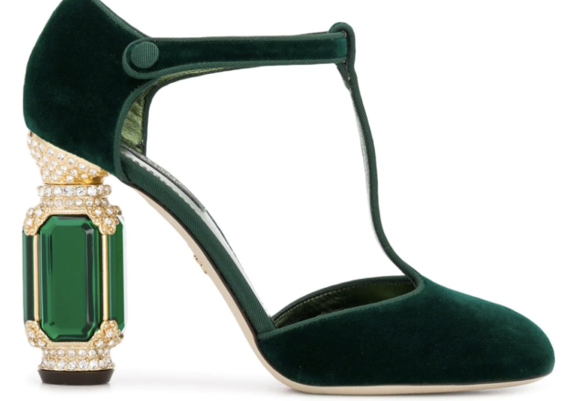 Dolce and Gabbana Crystal Embellished Pump