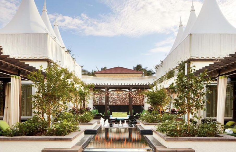 The resort and spa exudes relaxed elegance.
