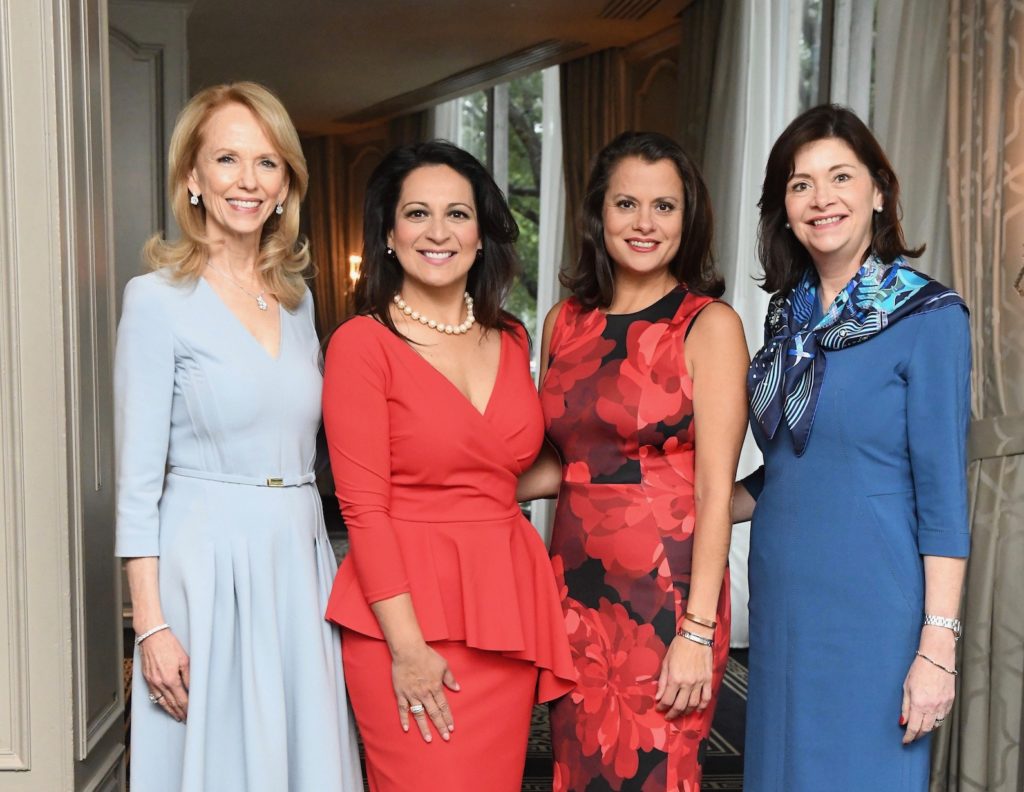 Susan Sarofim, Christina Morales, Marcie Mir, Roxann Neumann at El Centro  de Corazón luncheon (Photo by Daniel Ortiz)