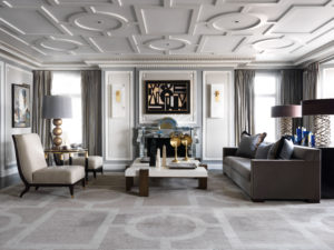 Living room of a Chicago apartment.