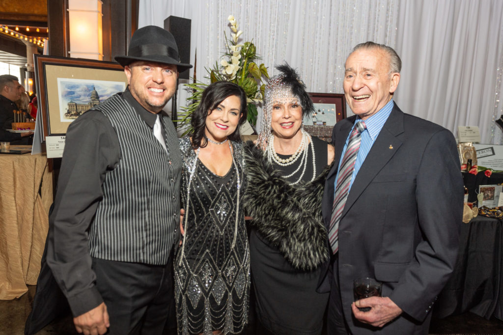 Joel & Sunshine Rogers, Dot & Walt Cunningham at the Be An Angel gala. (Photo by Fulton Davenport, PWL Studio)