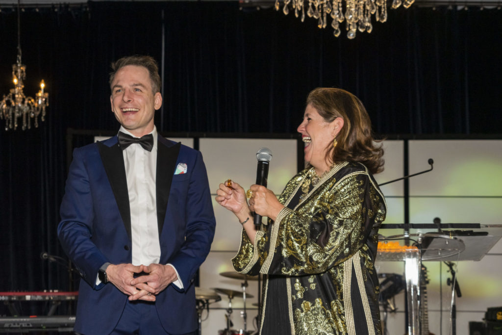 Johnny Bravo, Libbie Masterson at the Joe Niekro Foundation Knuckle Ball. (Photo by Nikki Rosenberg)