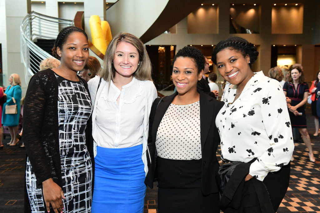 Sanovia Leon, Ashton Allen, Chenelle Johnson, Tai Herndon at the Ronald McDonald House Spirit of Hope luncheon. (Photo by Daniel Ortiz)