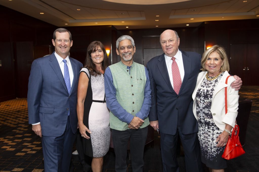 Ben & Wendy Moreland, Dr. Vikram Patel, Marnie & Lee Hogan at the Hope and Healing Center & Institute luncheon.