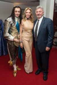 Dylan Godwin, Susana Brener de Stern & Dr. Juan Stern Alley premiere of The Three Muskateers (Photo by Jacob Power)