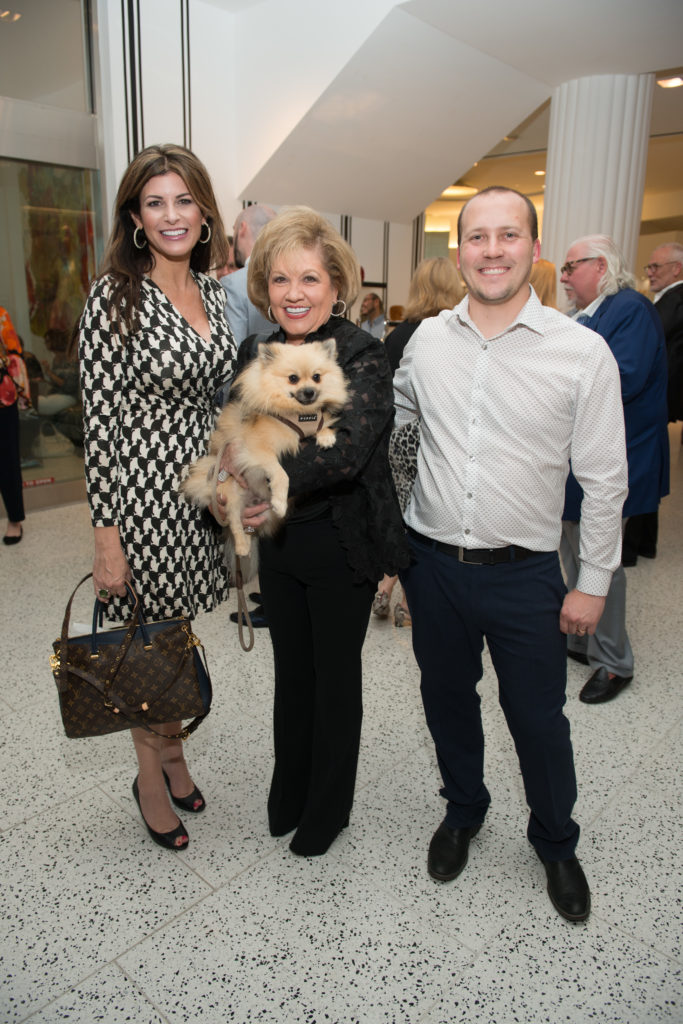 Jody Merritt, Edna Meyer-Nelson holding Beau, Thomas Townsend (Photo by Jacob Power)