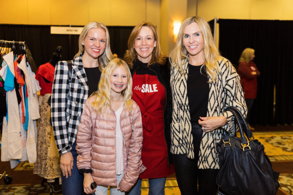Laura Lopez, Leighton Lewis, Patty Kallmeyer, Chrissy Lewis at the Tri Delta Philanthropies' fundraiser, The Sale. (Photo by Parker Chase Photography)